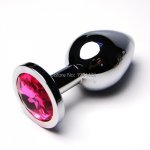SODANDY Anal Plug Solid Anal Beads Metal Butt Plug Smooth Sex Toys Sex Product For Man And Women Adult Games L