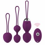10 Speed Vibrator Kegel Balls Ben wa ball G Spot Vibrator Wireless Remote Control Vaginal tighten Exercise sex toys for Women