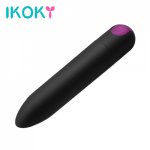 Ikoky, IKOKY Vibrators Vaginal Massager Sex Toys For Women 10 Frequency USB Charging Strong Vibration Clitoris Stimulator Dildo Bullet