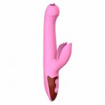 Female G Spot Rabbit Vibrator Sex Toys for Woman Powerful Tongue Vibrator Clitoris Magic Wand Womanizer Phalos Vibrating Dildo
