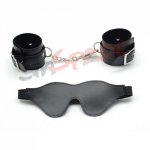 2019 bondage restraints kit for beginners ,adult sex restraint handcuffs and blindfold,fun flirting sex game accessories,