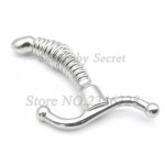 Solid Stainless Steel Anal Dildo Butt Plug Metal Heavy Anus Bead G Spot Vagina Wand Massager Fetish Adult Sex Toys For Women Men