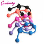 candiway 26cm Anal Beads Chain,G-spot anal balls Bead Chain Butt Plug,Anal Toys silicone anus sex toy,woman man sex product
