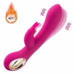 USB Charging Magic Heating Dildo Vibrator for Woman G Spot Vaginal Massager Female Masturbation Clitoris Stimulator Sex Vibrator