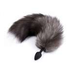 Fox, Fox Tail Anal Toys Plush Silica Gel Plug Sex Toys for Women Man Couple Gay BDSM Toy Cosplay Anal Tail Homosexual Animal Tail