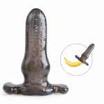 Male Masturbator Unisex Silicone Anal Butt Plugs Particle Anus Stimulation Penis Extender Erotic Sex Toys For Men Women Couples