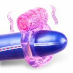 Mini Vibrators Male Rings Erotic Sex Toys For Men Chastity Device Silicone Time Delay Penis Enlarger Rings Sex Vibrators For Men