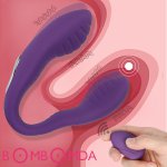 Double-head Vibrator Adult Toys For Women 10 Speed U shape Stimulate vagina clitoris Vibration Wireless Remote Control sex toys