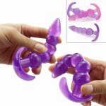 5 Beads Bullet Anal Plug Male Prostate Massager Butt Plug Anal Dilator Sex Toys for Men Woman Gay