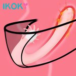 Ikoky, IKOKY Rotation Tongue Vibrator Female Orgasm Clitoris Stimulator G-spot Dildo Heating Licking Vibrator 20-Frequency Vibration