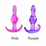 1 Pcs Anal Plug Silicone Jelly Anal Two Beads Adult Fun Sex Toys Anal Plug Exotic Butt Plug For Woman Men Gay Couples 2 Color