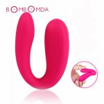 Dual Head vibrator U Shape vibrator erotic toys for adults G-Spot Vagina Clitoris Stimulation u shape pussy amal vibrator