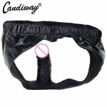 Ins, Panty with Realistic dildo hidden Vagina Plug sex toys for Woman anal plug penis shame cock toys lover play Dildos & Insertables