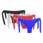 SEXY Women Bikini bottom solid color G-String Brazilian Thongs Swimwear high waist Swimsuit Bottom swimming shorts for ladies