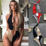 2019 Women Push-Up Padded Beach Bikini Sexy Female Hollow 2019 Mujer Swimsuit Brazilian One-Piece Swimwear Bathing Suit