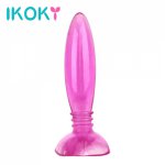 Ikoky, IKOKY Jelly Anal Plug Anal Dildo Real Skin Feeling Butt Plug for Beginner Prostate Massager Masturbation Sex Toys for Men Women