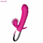 Leten, Leten Powerful AV Vibrator Female Sex Toys G Spot Vibrators for Women Clitoris Stimulator Rolling Licking Tongue Sex Vibrator