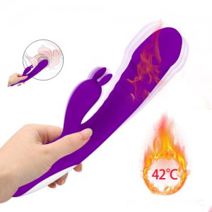 Heating Rabbit Vibrator Sex toys for Women Dildo Vibrator USB Charge Female Masturbation G Spot Vibrator Sex Toys For Adults