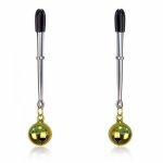 Adult Game 1 Pair Metal Sexy Breast Nipple Clamps Small Bell Fetish Flirting Teasing BDSM Erotic Toys Sex Toys For Woman/Couples