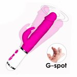 Automatic Rotate Heating Rabbit Vibrator Realistic Dildo Penis Vibrator Clitoris Stimulat Massager AV Wand Sexy Toys For Women