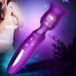 Xuanai Intelligent Heating Magic Wand Vibrator Rechargeable Powerful Body Massager Clitoral Stimulator Adult Sex Toys For Women