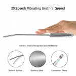 Vibrator Urethra Catheter Male Penis Plug Sounding Tube Vibrator Stretcher Urethral Sound Dilator Adult Sex Toy for Men Erotic