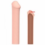Realistic Condom Soft Silicone Enlarge For Men Reusable Condoms Extender Dildo Amplifier Dildo Extender Men Sex Adult Toy Delay