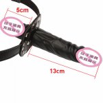 Adult Game Silicone Dildo Gag Oral Sex Penis Mouth Plug Penis Gag With Locking Buckles Leather Bondage Sex Product For Couples