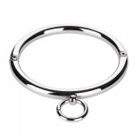 Metal Collar BDSM Bondage Slave Fetish Necklace Stainless Steel Sex Toys for Couples Adult Sex Accessories for Woman