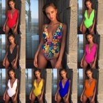 Beach Swimwear 2019 Solid Color sexy Bikini Waist Bikini76177 women swimsuit