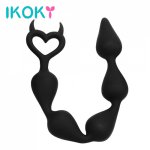 Ikoky, IKOKY Anal Beads Prostate Massage Silicone Sex Toys for Women Vaginal Balls Butt Plug