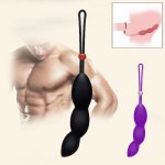 Anal Beads Butt Plug Prostate Massager for Delay Ejaculation Cockring Silicone Anal Plug Masturbator Anal Sex Toys for Woman Man