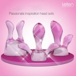 Leten, leten vibrator accessories vagina massage AV stick cap breast clitoris stimulation magic wand attachment sex toys for women