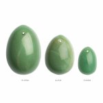 La Gemmes, Zestaw kamiennych jajeczek yoni waginalnych - La Gemmes Yoni Egg S-M-L  Jadeit