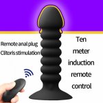 Anal Plug Bead Dildo Vibrator with Suction Cup Remote Control Butt Plug Male Prostate clitoris Massager adult sex toys for women