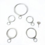 3 Piece Sets Stainless Steel Bondage Handcuffs Wrist Cuffs Fetters Ankle Cuffs Neck Ring Collar BDSM Sex Toy For Male Female