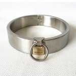 Hot fashion stainless steel slave collar with lock neck corset bdsm bondage fetish wear sex collar erotic toys for adults