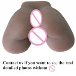 Brown real silicone Sex toy Sexy pussy for men Lady vagina anus real life size sex doll Big ass male masturbator sex toy for man