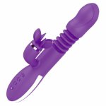 Dildo Automatic Retractable Vibrator Heating Rod Female Clit Massage Stick G Point Stimulation Sex Toy For Women Masturbation