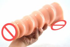 2018 Raised Grain Design Dildo Artificial Penis Dick Vagina Anal Plug G Spot Stimulate Female Masturbation Sex Toy For Women 3 C