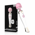 FAAK Powerful oral clit Vibrators for Women USB Charge AV Magic Wand Vibrator Massager Adult Sex Toys for Woman Masturbator