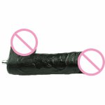 9.4'' Black Big and Massive Monstrous Dildo Attachment for Lessoanakie Premium Sex Machine,Large Size for Experienced Guy