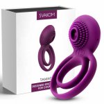 Penis Vibrator Silicone Double Rings for Cock Balls Silicone Cock ring for Couples Adult Sex Toys for Men