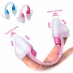 Sex Toys Vulva Clitoris Stimulator Finger Vibrator For Women Sex Pussy G-spot Vibrators Dual Vibrating Finger Sleeve Masturbator