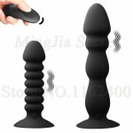 2019 New Remote Control Silicone Anal Dildo Prostate Massager,10 Speeds Butt Plug G Spot Vagina Vibrators Sex Toys For Women Men