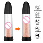 LIBO Penis Pump Sex Toys for Men Penis Enlarger Vibrator Male Vacuum Pump Masturbator Penile Erection Extender Adult Sex Product
