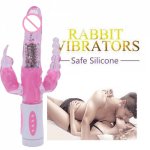 G Spot Dildo Rabbit Vibrator for Women Silicone Vagina Adult Sex Toys remote electric Thrusting Multispeed Massager Female H4