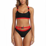 Sexy Swimwear Bikini Bandage Bralette Top High Cut Bikinis 2020 Mujer Swimsuit Biqini Black Red Maillot De Bain Femme