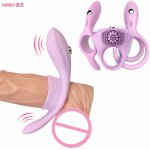 Leten, Leten Ring for Penis Sex Toys Electrical Stimulation Vibrating Cock Rings Vibrator for Men, Delayed Ejaculation Stimulate Clit