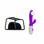 Bounce Weightless Elasticity Pillow Stool Sex Chair Sexy Tool Vibrator Inflatable pillow + sex chair + purple vibrator #4AU28